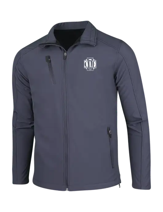 Dark Grey Welded Softshell Jacket w/Ole Logo