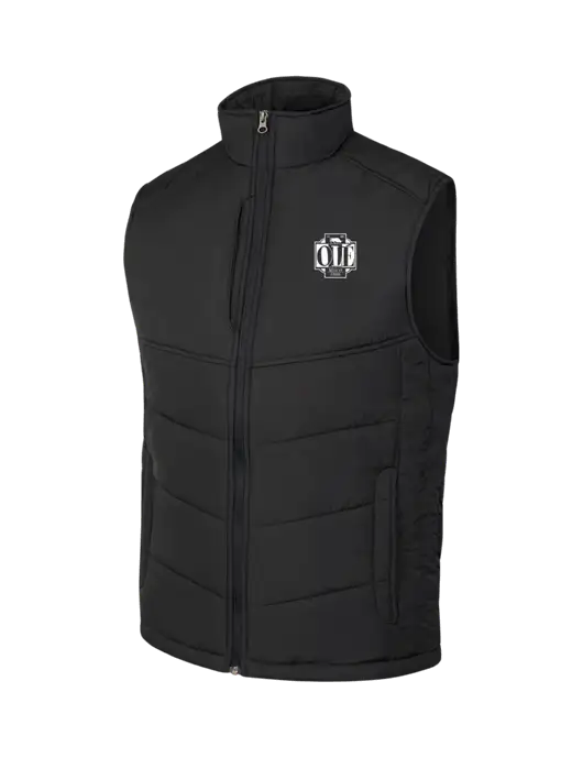 Black/Black Puffy Vest w/Ole Logo
