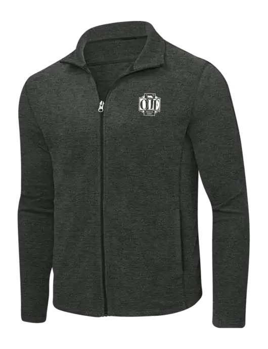 Charcoal Heather Microfleece Full-Zip Jacket w/Ole Logo
