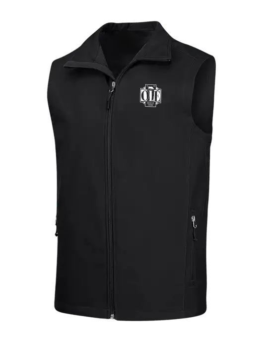 Black Core Soft Shell Vest w/Ole Logo
