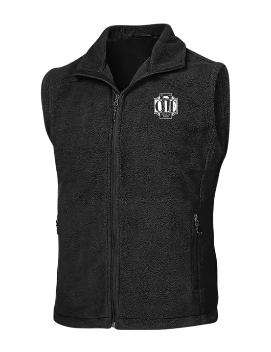 Black Fleece Vest w/Ole Logo