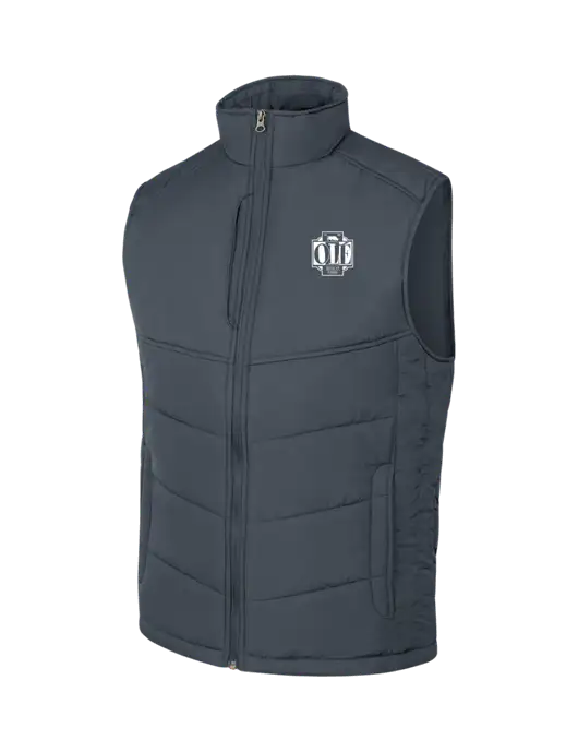 Dark Slate/Black Puffy Vest w/Ole Logo