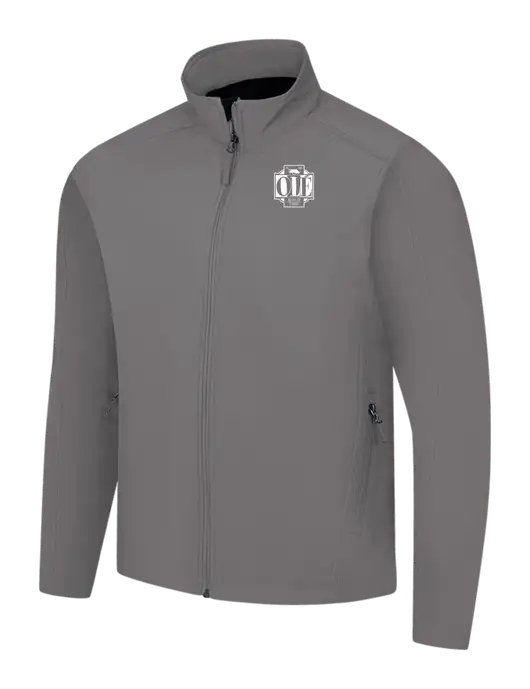 Medium Grey Core Soft Shell Jacket w/Ole Logo