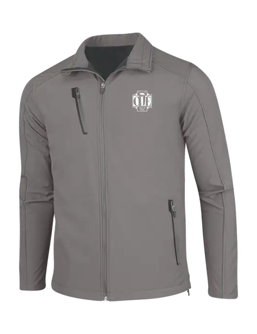 Medium Grey Welded Softshell Jacket w/Ole Logo