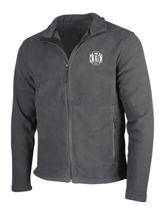 Dark Grey Fleece Jacket w/Ole Logo