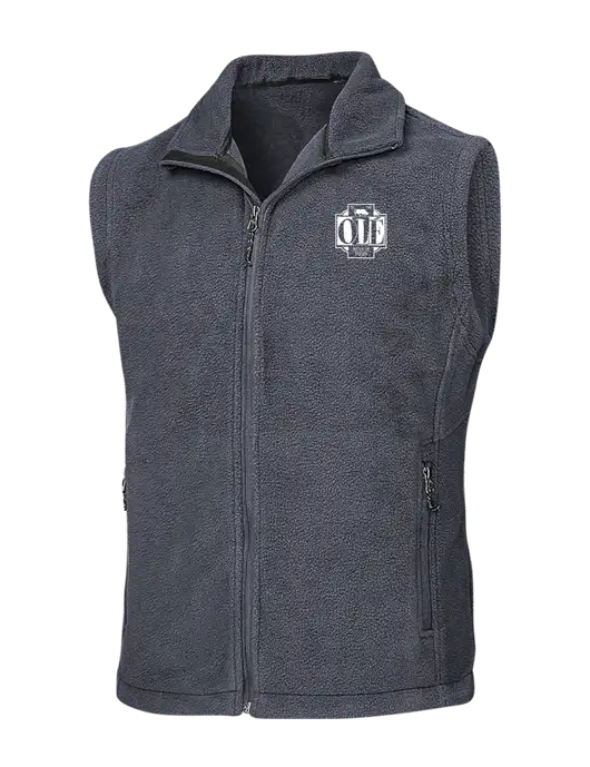 Dark Grey Fleece Vest w/Ole Logo