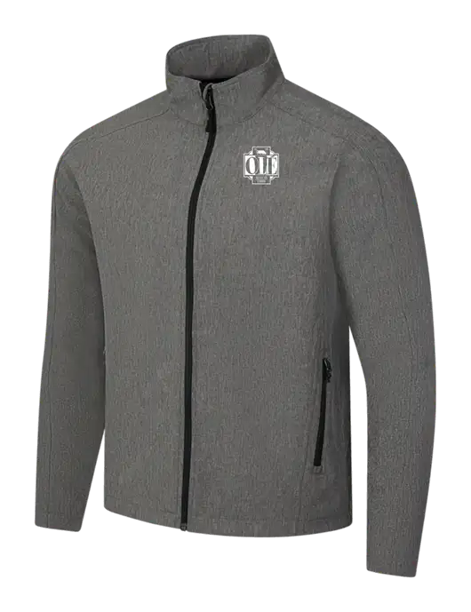 Medium Grey Heather Core Soft Shell Jacket w/Ole Logo