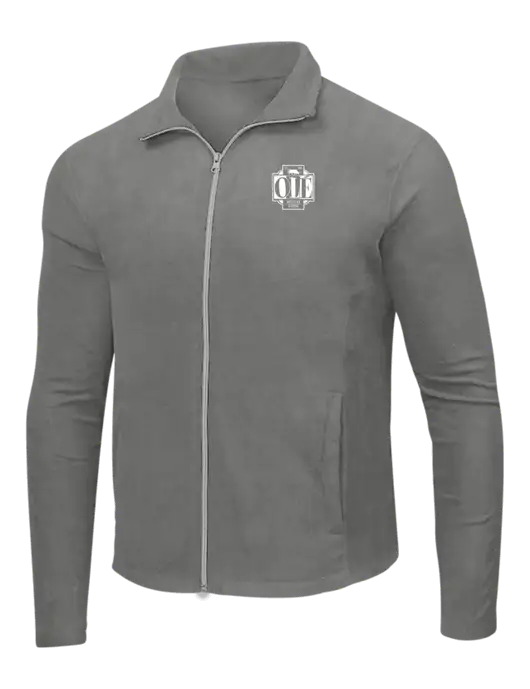 Medium Grey Microfleece Jacket w/Ole Logo