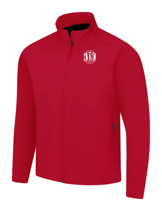 Red Core Soft Shell Jacket w/Ole Logo