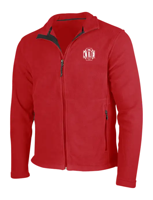 Red Fleece Jacket w/Ole Logo