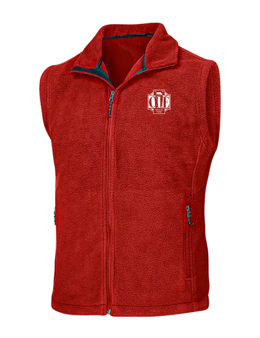 Red Fleece Vest w/Ole Logo
