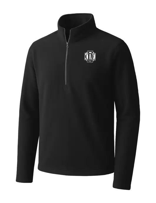 Black Microfleece 1/2 Zip Pullover w/Ole Logo