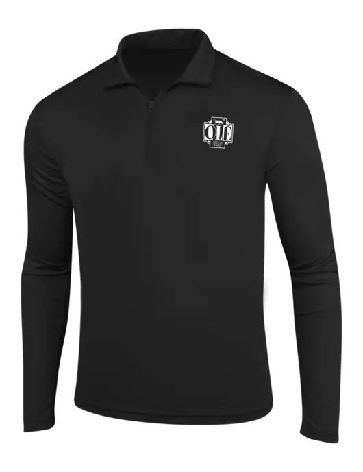 Black PosiCharge Competitor 1/4 Zip Pullover w/Ole Logo