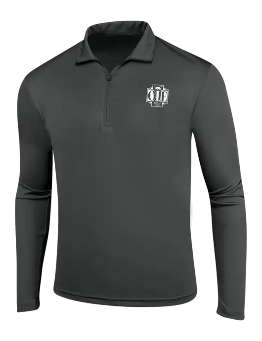 Dark Grey PosiCharge Competitor 1/4 Zip Pullover w/Ole Logo