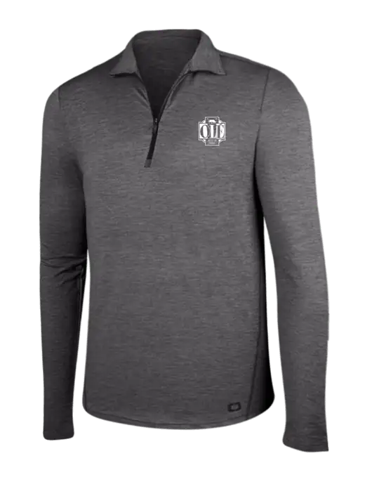 OGIO Gear Grey Heather Endurance Force 1/4 Zip w/Ole Logo