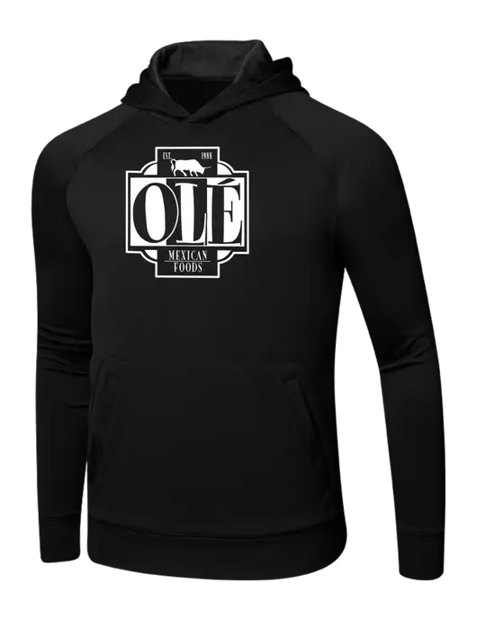 Tech Black Fleece Hooded Sweatshirt w/Ole Logo