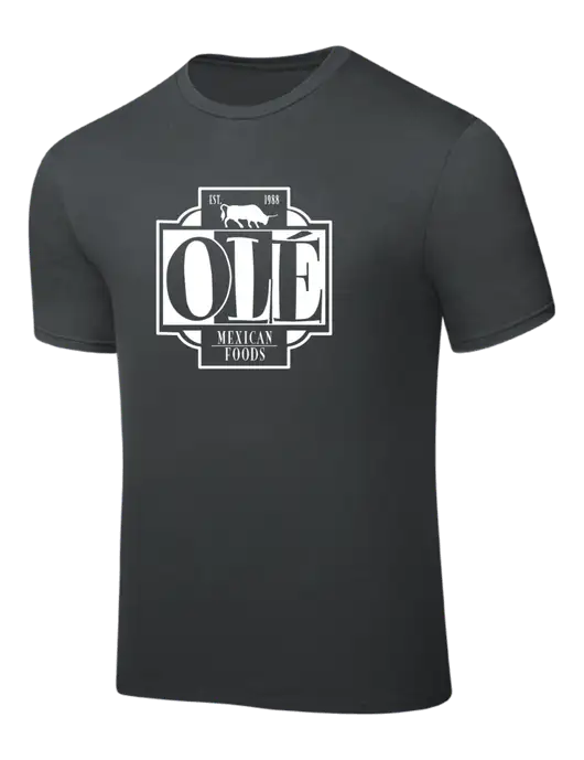 Dark Grey PosiCharge Competitor Tee w/Ole Logo