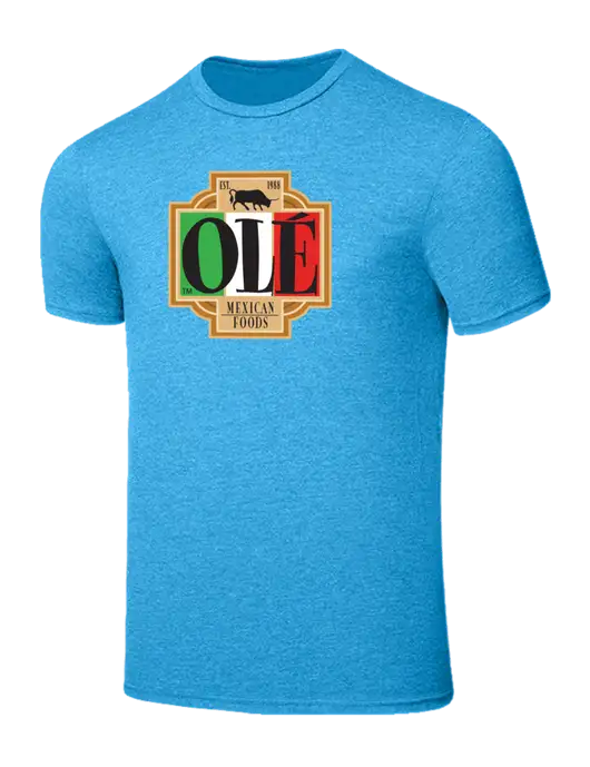 Seriously Soft Heathered Sapphire Blue T-Shirt w/Ole Logo