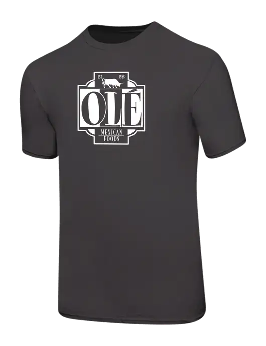 Ring Spun Charcoal 4.5 oz T-Shirt w/Ole Logo