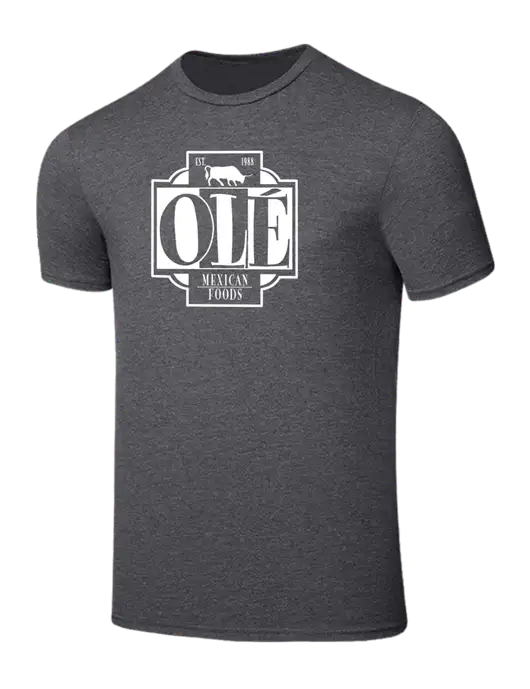 Seriously Soft Heathered Charcoal T-Shirt w/Ole Logo