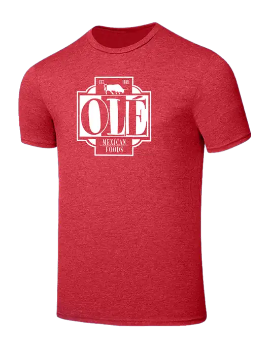 Seriously Soft Heathered Red T-Shirt w/Ole Logo