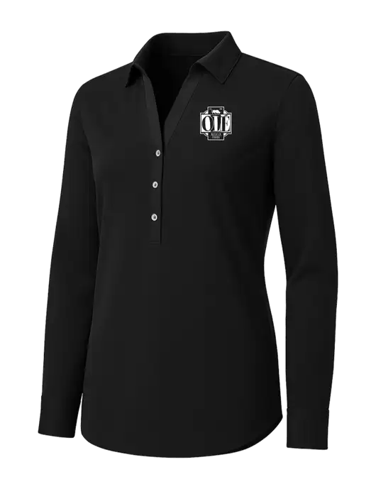 Womens Black City Stretch Shirt w/Ole Logo