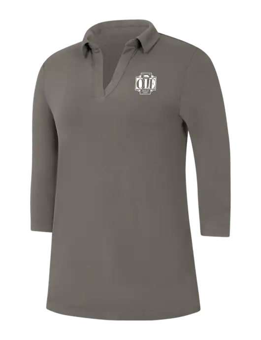 Womens Dark Grey Luxe Knit Tunic w/Ole Logo