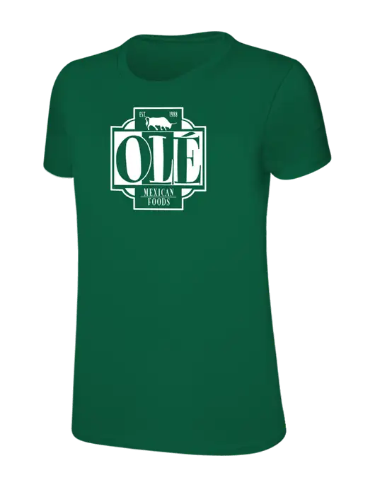 Womens Ring Spun Kelly Green 4.5 oz T-Shirt w/Ole Logo