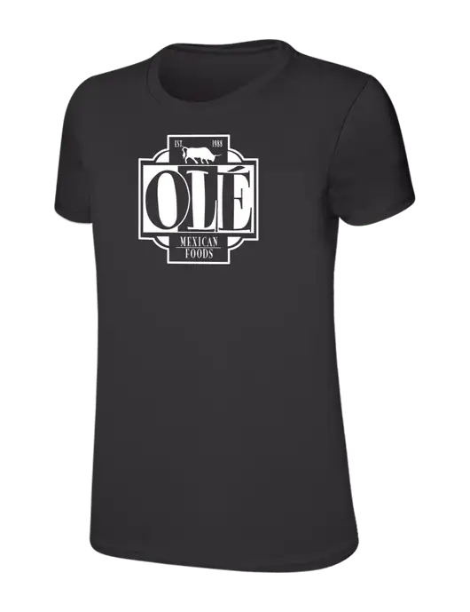 Womens Ring Spun Charcoal 4.5 oz T-Shirt w/Ole Logo