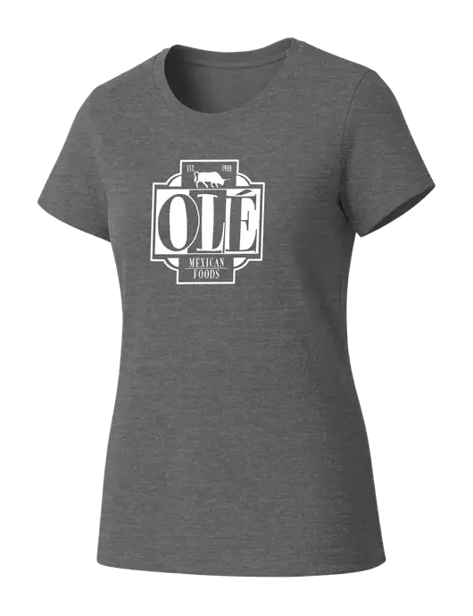 Womens Seriously Soft Grey Frost T-Shirt w/Ole Logo