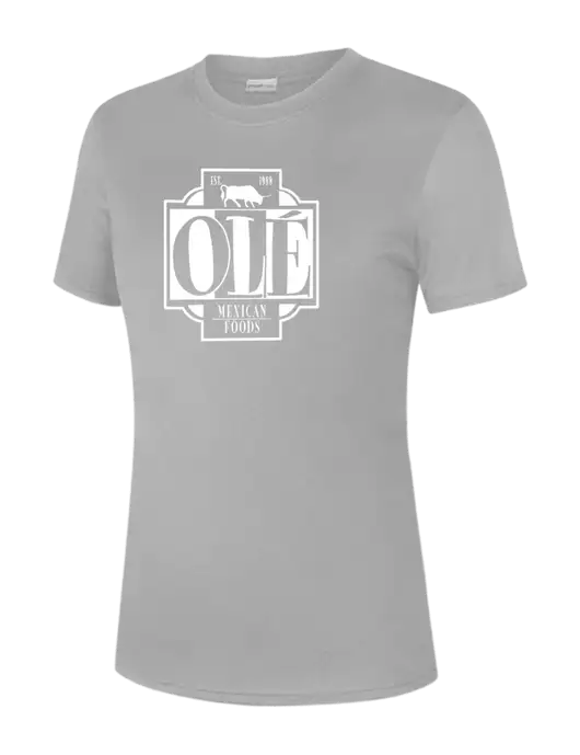  Womens Light Grey PosiCharge Competitor Tee w/Ole Logo