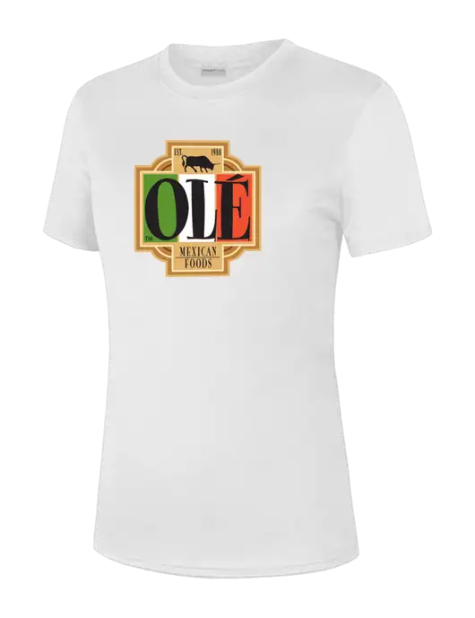  Womens White PosiCharge Competitor Tee w/Ole Logo