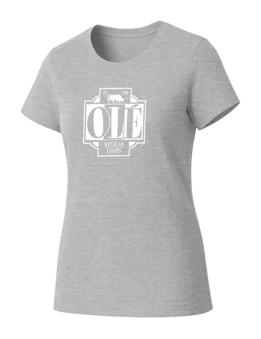 Womens Seriously Soft Light Heathered Grey T-Shirt w/Ole Logo