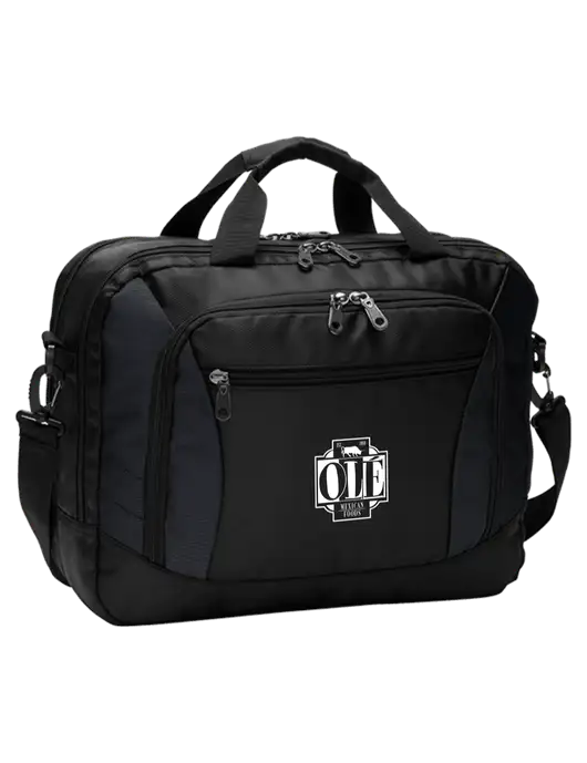 Commuter Black Laptop Briefcase w/Ole Logo