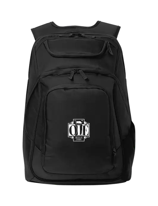 Executive Black Laptop Backpack w/Ole Logo