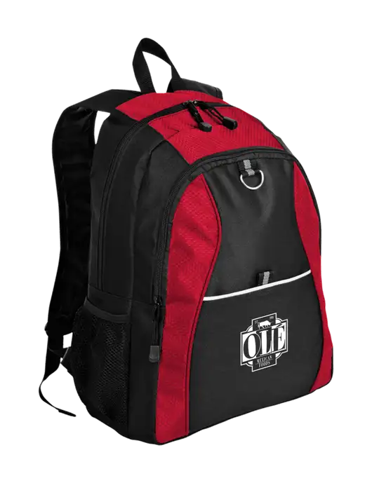 Honeycomb Red/Black Backpack w/Ole Logo