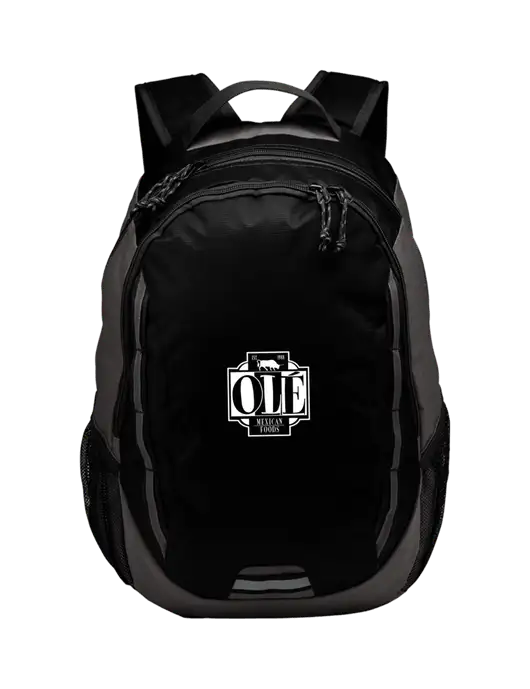 Ridge Black/Dark Charcoal Laptop Backpack w/Ole Logo