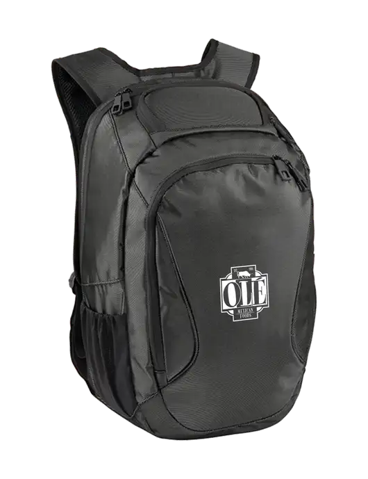 Stealth Dark Grey/Black Laptop Backpack w/Ole Logo