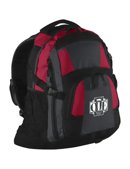 Urban Red/Grey/Black Laptop Backpack w/Ole Logo
