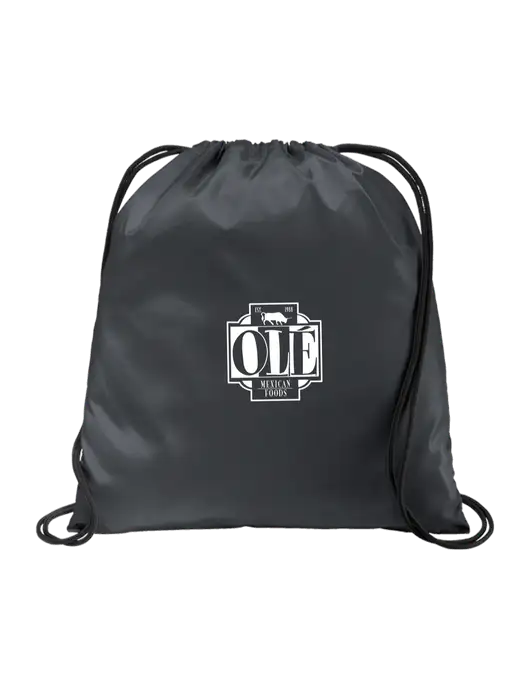 Drawstring  Graphite Grey Cinch Pack w/Ole Logo