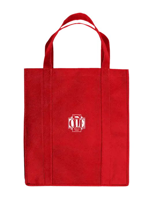 Eco Reusable Jumbo Red Shopping Bag w/Ole Logo