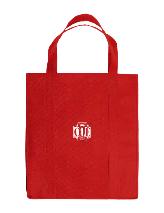 Eco Reusable Jumbo Red Shopping Bag w/Ole Logo