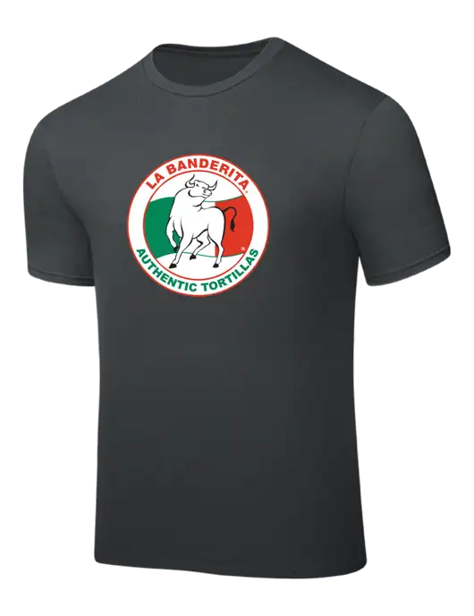 Dark Grey PosiCharge Competitor Tee w/La Banderita Logo