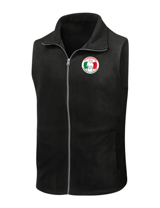 Black Microfleece Vest w/La Banderita Logo