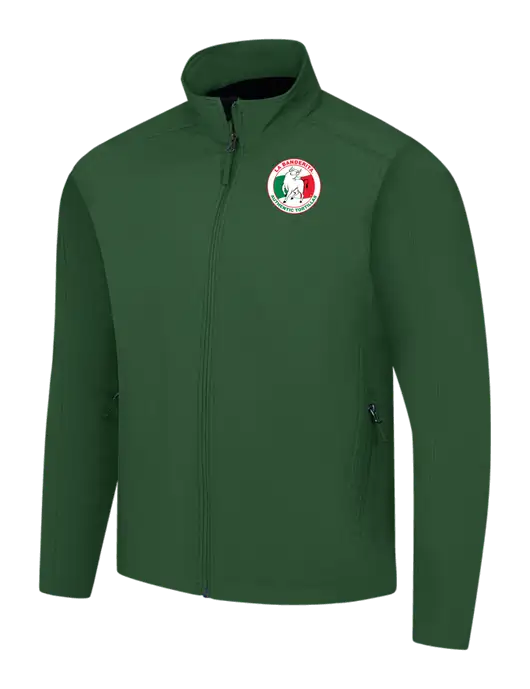 Dark Green Core Soft Shell Jacket w/La Banderita Logo