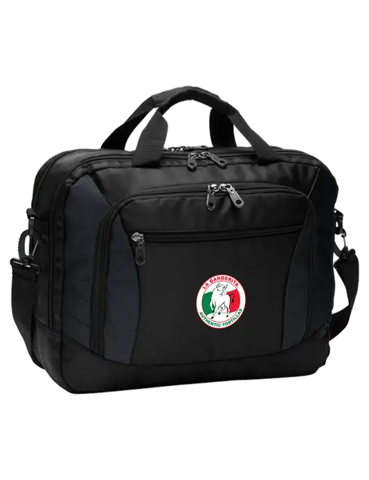 Commuter Black Laptop Briefcase w/La Banderita Logo
