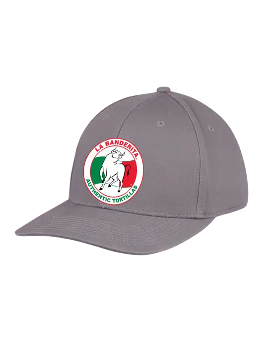 Premium Modern Structured Twill Charcoal Snapback Cap w/La Banderita Logo