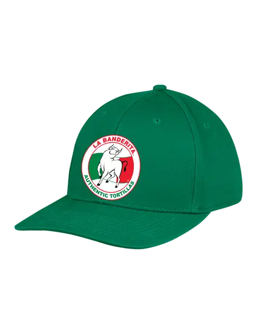 Premium Modern Structured Twill Kelly Green Snapback Cap w/La Banderita Logo