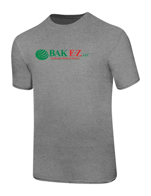 Ring Spun Light Heather Grey 4.5 oz T-Shirt w/BAK E-Z Logo