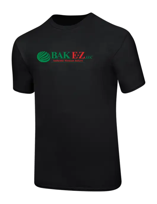 Ring Spun Jet Black 4.5 oz T-Shirt w/BAK E-Z Logo